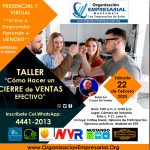 TALLER: “Cómo Hacer un CIERRE de VENTAS EFECTIVO”